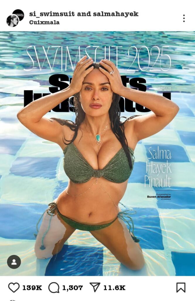 Salma Hayek Makes History with SI Swimsuit 2025 Cover at 58